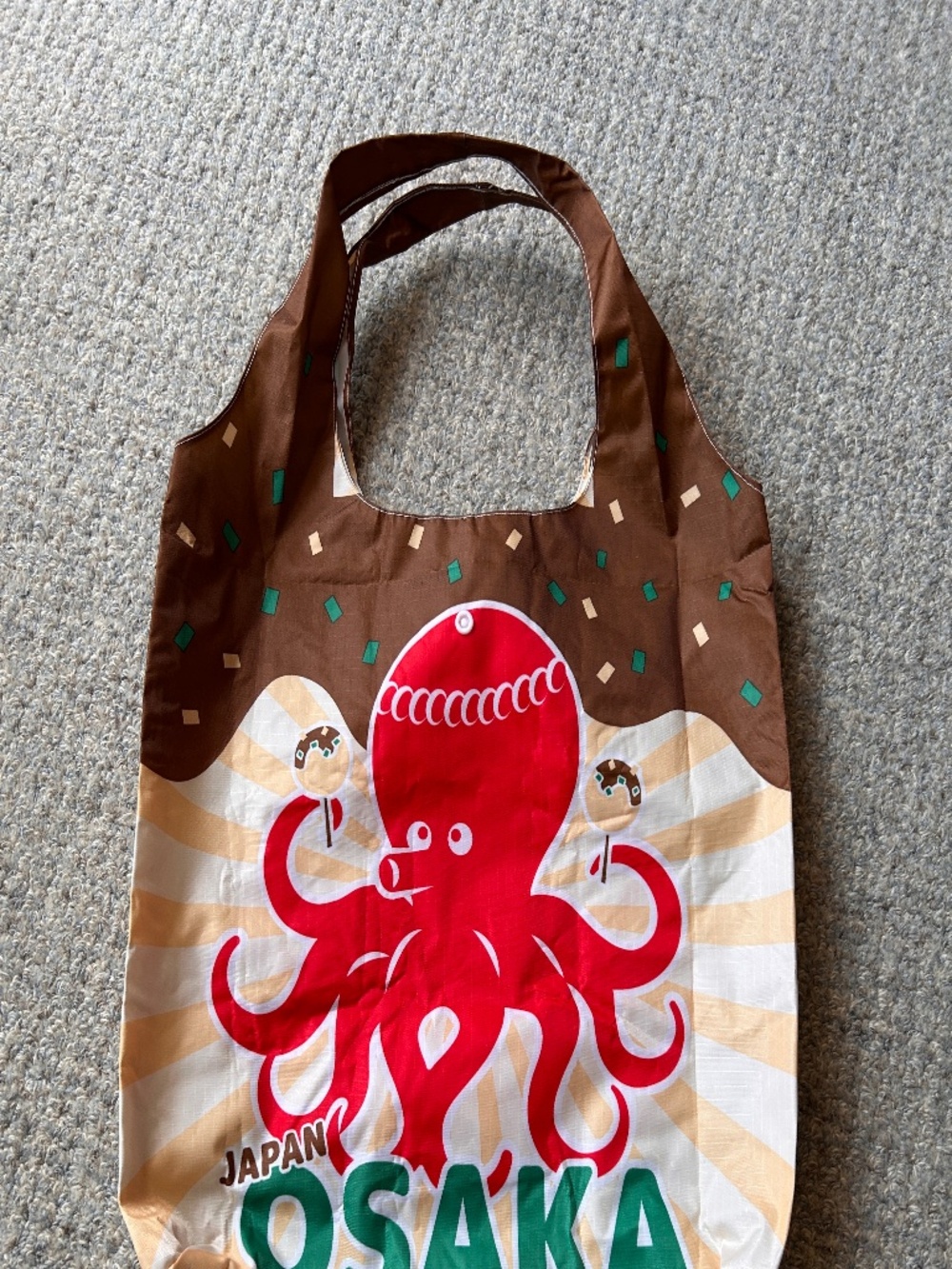 Osaka Japan Octopus Tote Bag • Takoyaki Print